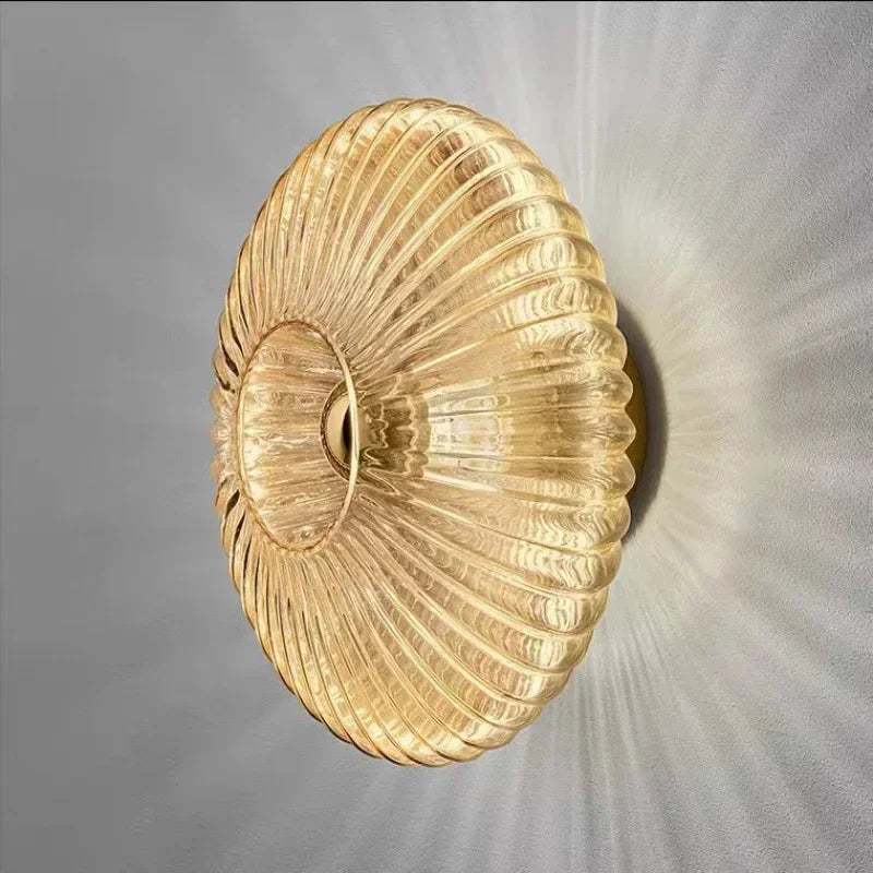 Glass Ripple LED Wall Sconce